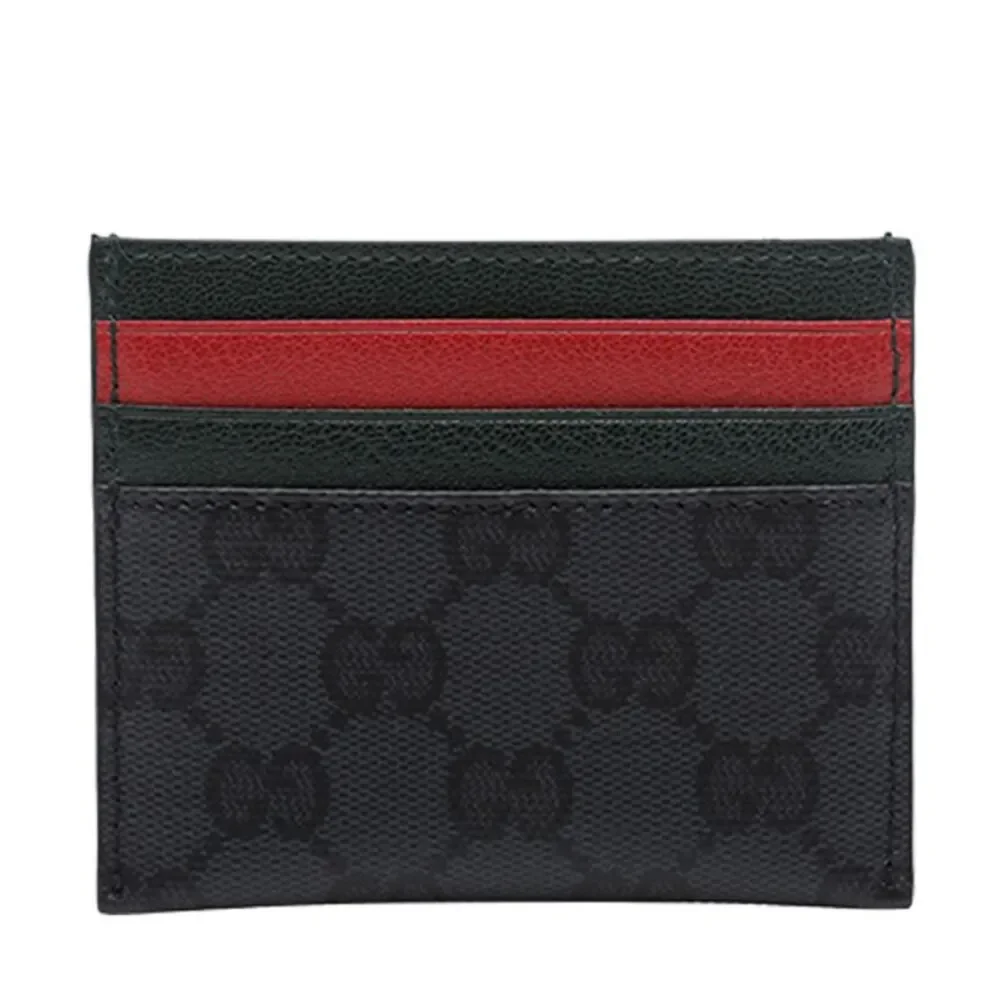Gucci Men Card Holder With Card Case And Web Tape